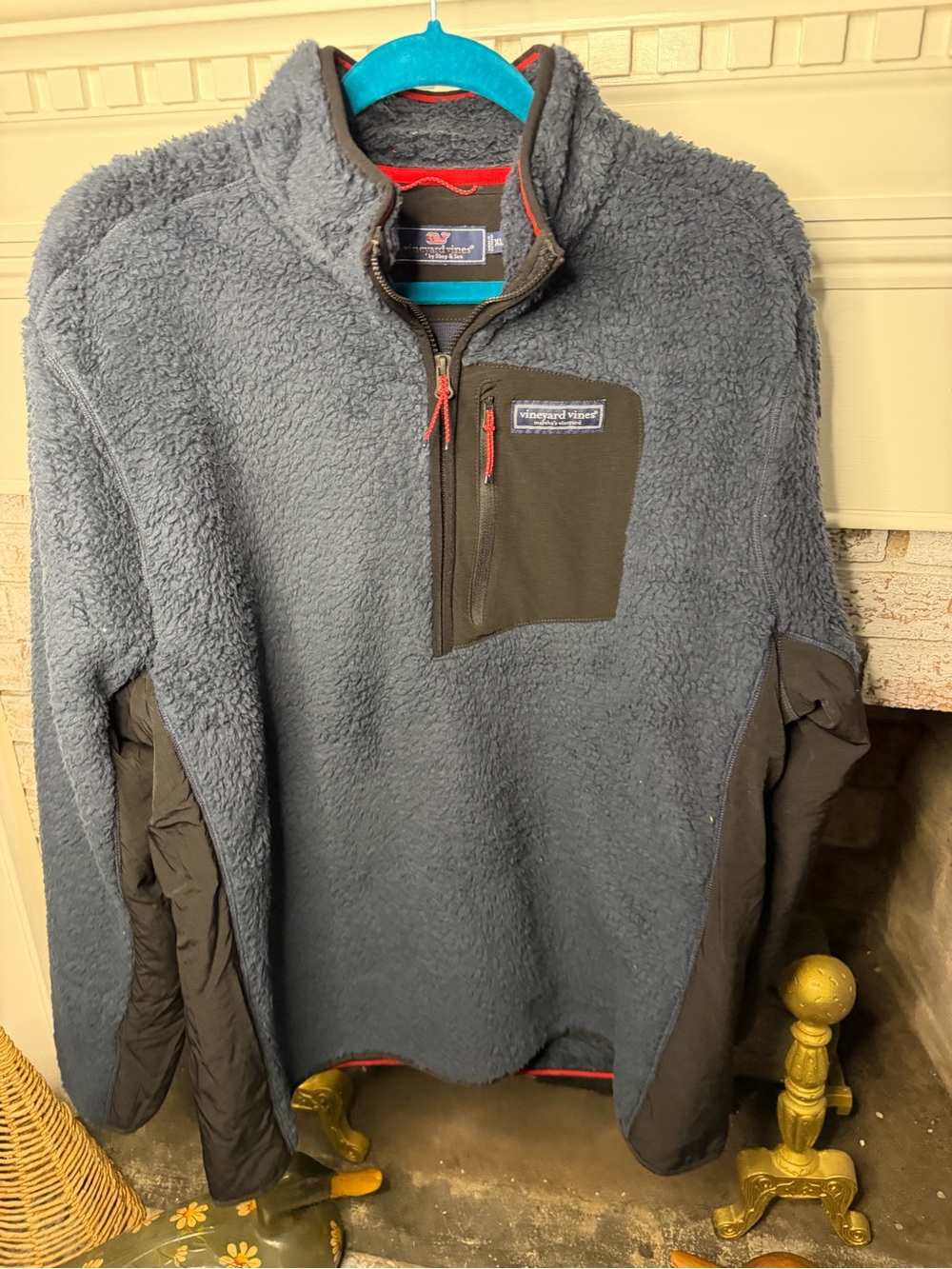 Vineyard Vines Men XL Sherpa Fleece Pullover